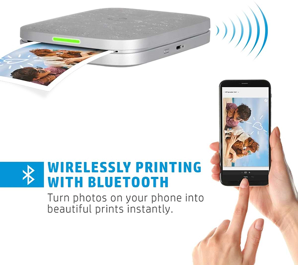 Фото - Фотопринтер HP Sprocket Grey (HPISP3X4W)