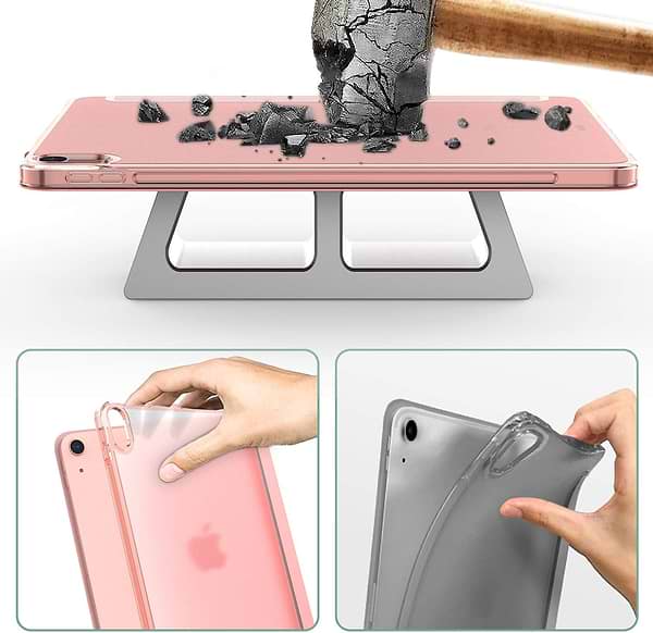 Фото - Чохол для планшета BeCover Tri Fold Hard for Apple iPad Air (4/5) 2020/2022 10.9'' Pink (709664)