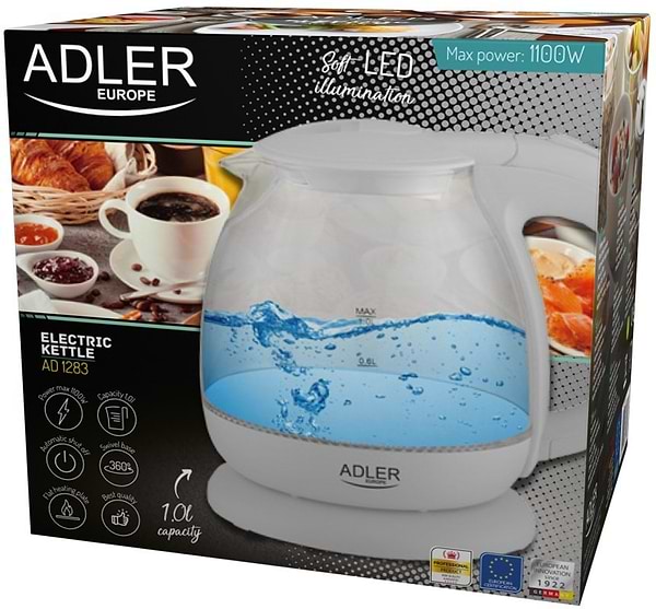 Фото - Электрический чайник Adler AD 1283 Сream