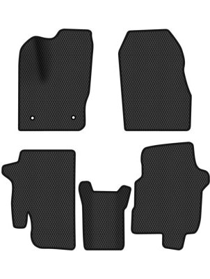 Фото - Коврики ворсовые в салон авто EVAtech Standard для Ford Tourneo Connect пас. 2012 2 поколение Minivan USA черный кант FD1455CD5FC2VEB