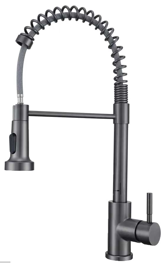 Смеситель кухонный Ventolux KFPFH07 PVD BK 2F