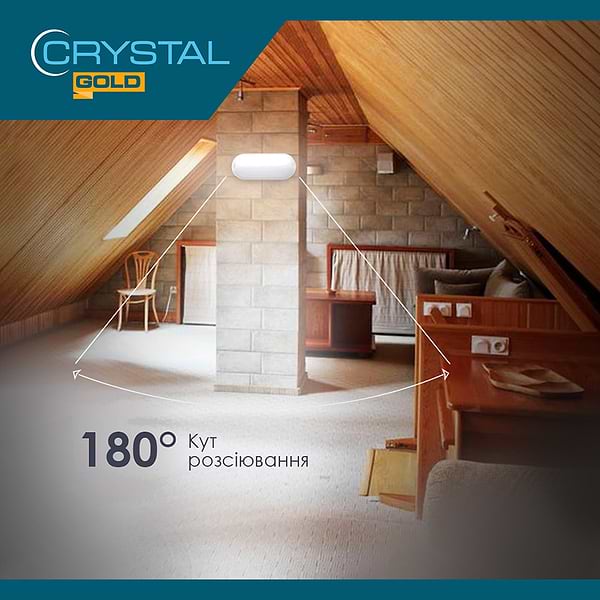 Фото - Светодиодный светильник Crystal Gold 10W IP 54 OPAL (DNL-028)