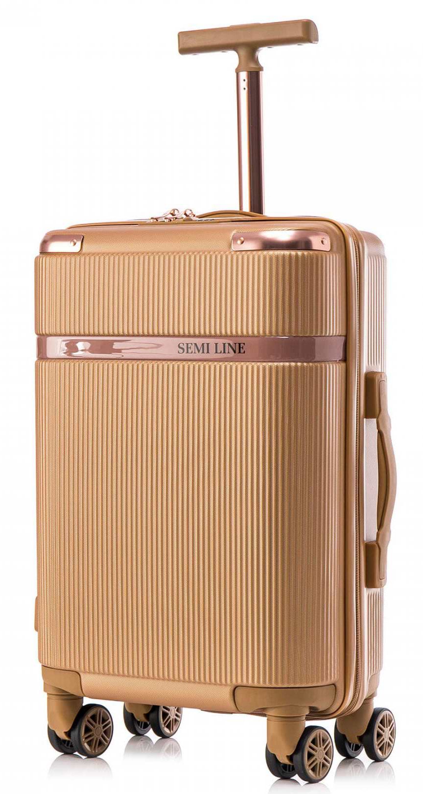 Валіза Semi Line S Gold (T5667-2)