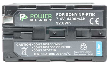Аккумулятор для фотокамеры PowerPlant Sony NP-F750 4400mAh (DV00DV1032)