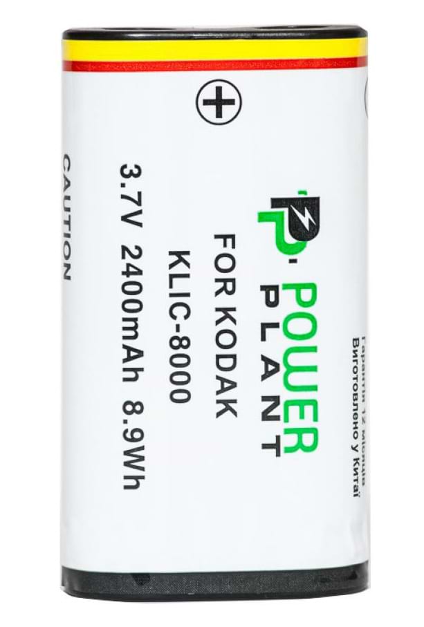 Акумулятор для фотокамери PowerPlant Kodak KLIC-8000 2400mAh (DV00DV1155)