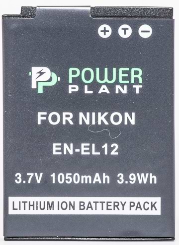 Акумулятор для фотокамери PowerPlant Nikon EN-EL12 1050mAh (DV00DV1242)