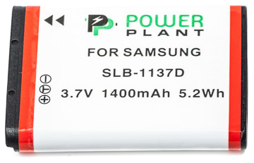 Аккумулятор для фотокамеры PowerPlant Samsung SLB-1137D 1400mAh (DV00DV1264) - Фото 1
