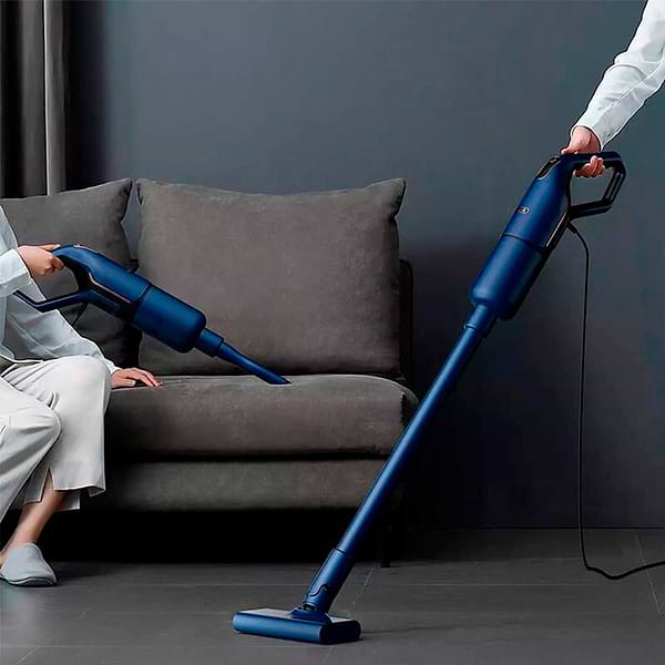 Фото - Пилосос ручний для дому Deerma Corded Stick Vacuum Cleaner Blue (DX1000W)