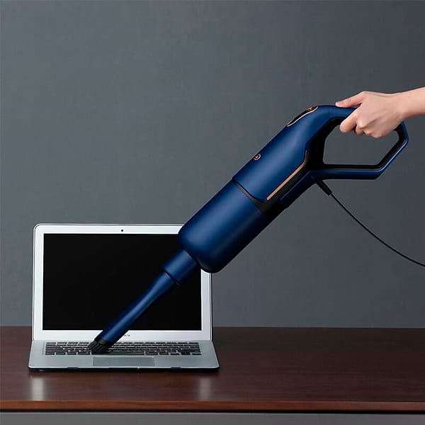 Фото - Пилосос ручний для дому Deerma Corded Stick Vacuum Cleaner Blue (DX1000W)