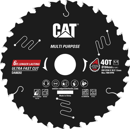 Диск пильний CAT TCT 184х1.5х30 мм (DA08202)