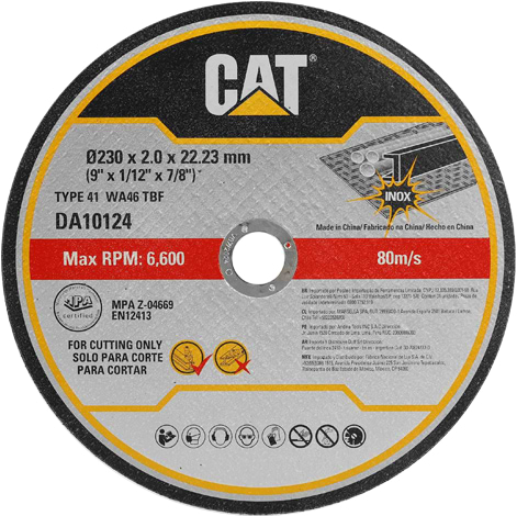 Круг відрізний по металу CAT 5 шт. (DA10124)