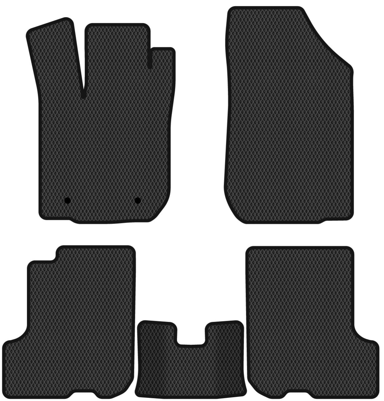 EVA коврики в салон авто EVAtech для Sandero (B52) Dacia 2012-2020 2 поколение Htb EU DA22167CV5RN2RBB