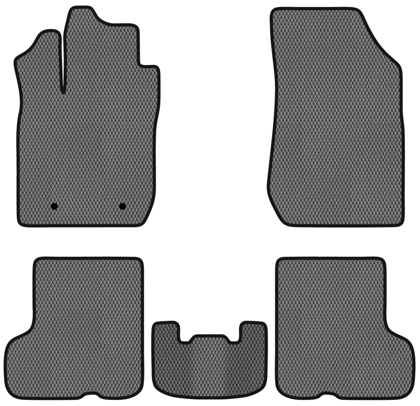 EVA коврики в салон авто EVAtech для Sandero (B90) Dacia 2007-2012 1 поколение Htb EU DA22938CV5RN2RGB