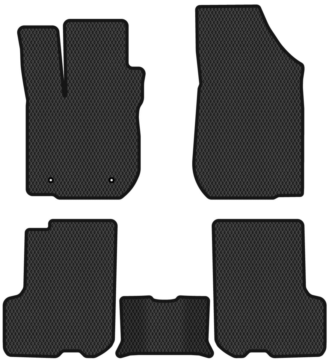 EVA коврики в салон авто EVAtech для Logan Dacia 2012-2016 2 поколение Sedan EU DA33363CV5CP2RBB