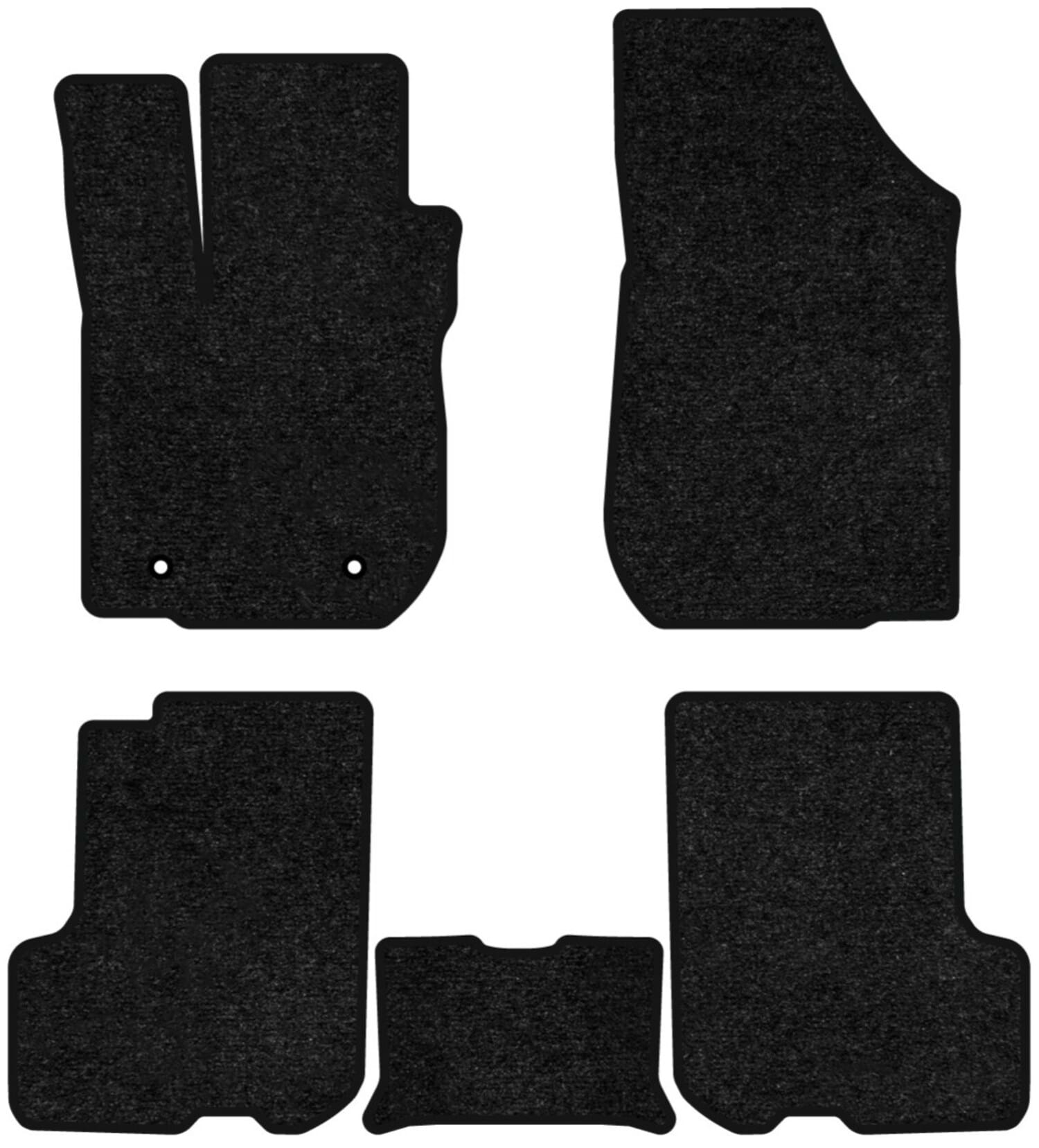 Коврики ворсовые в салон авто EVAtech Standard для Dacia Logan Restyling 2016-2022 2 поколение Combi EU черный кант DA33364CV5AV2VEB