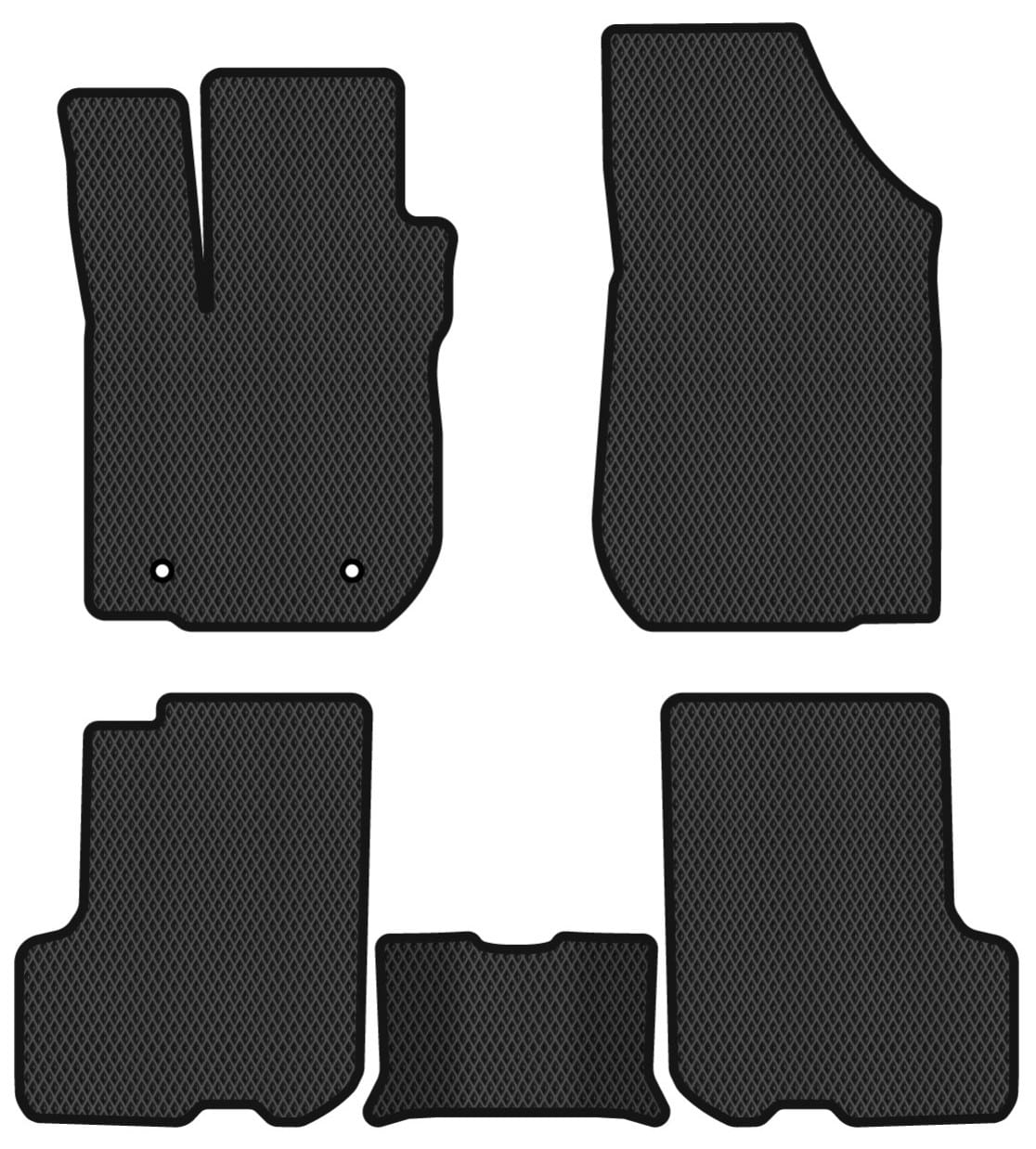 EVA коврики в салон авто EVAtech для Logan Restyling Dacia 2016-2022 2 поколение Sedan EU DA33365CV5AV2RBB