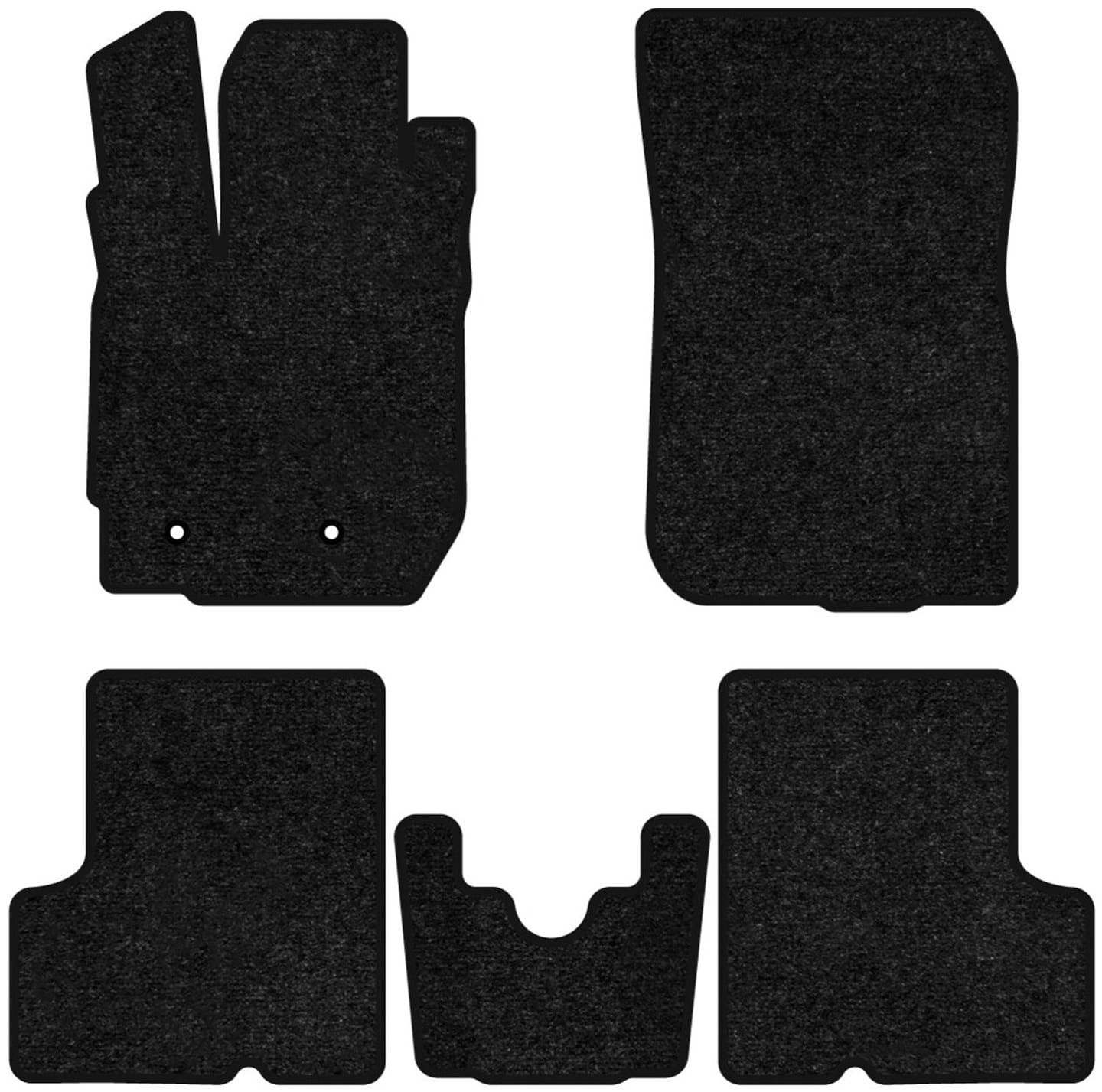 Килимки ворсові в салон авто EVAtech Standard для Dacia Duster Restyling 2015-2018 1 покоління SUV EU чорний кант DA33465C5AV2VEB