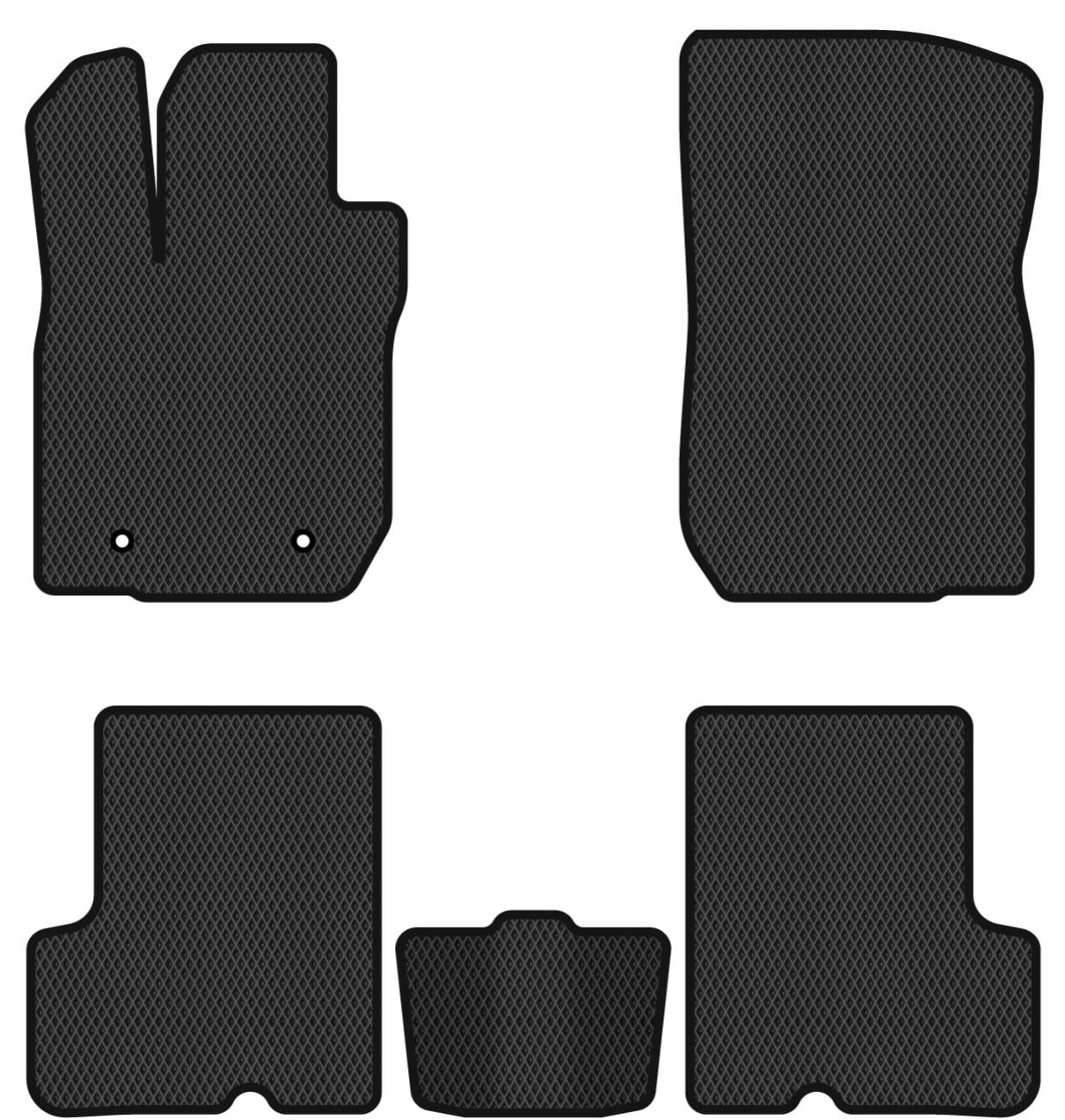 EVA коврики в салон авто EVAtech для Logan Dacia 2004-2012 1 поколение Sedan EU DA33512C5AV2RBB