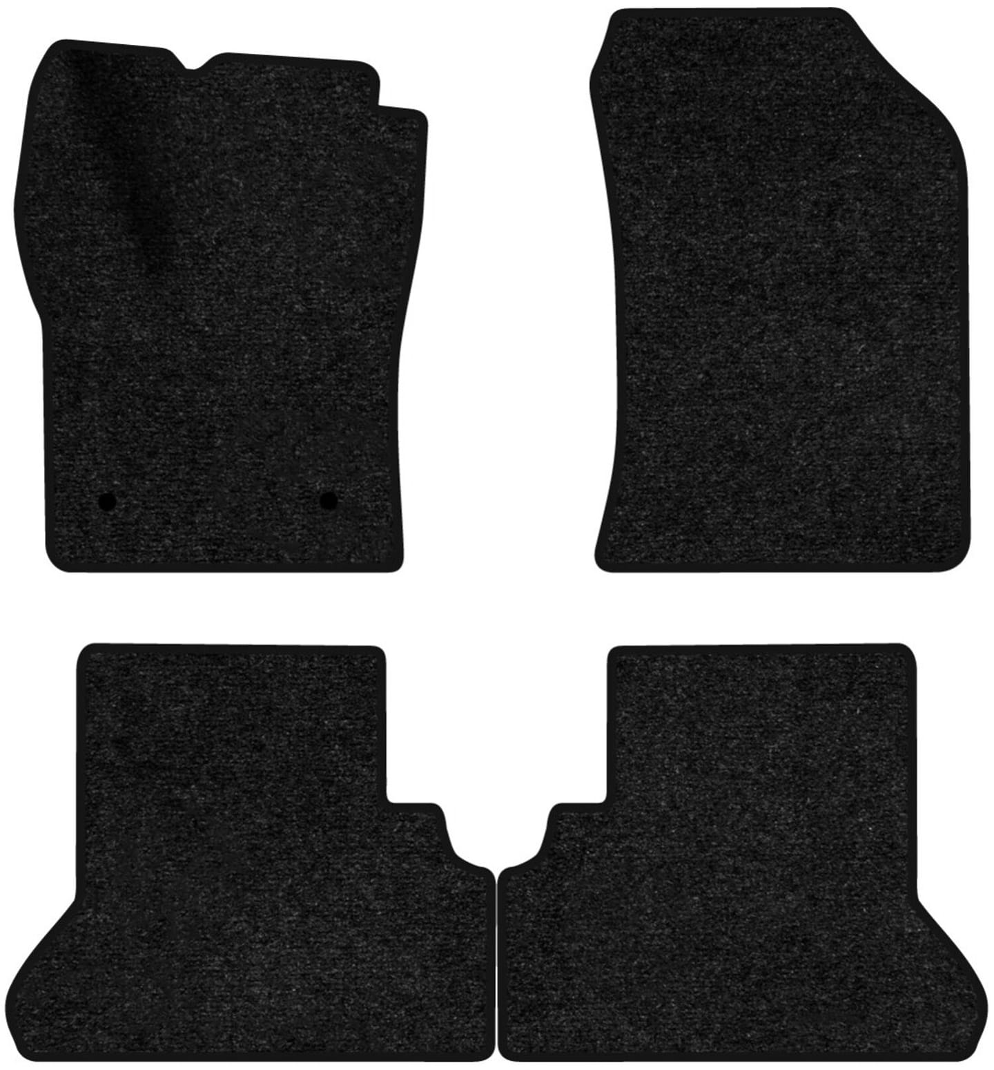 Коврики ворсовые в салон авто EVAtech Standard для Dacia Dokker 2012-2021 1 поколение Minivan EU черный кант DA44139PDC4RN2VEB