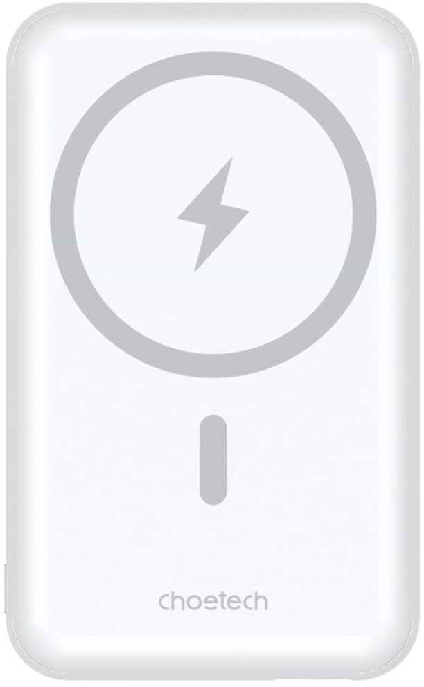 Батарея мобильная Choetech Magnetic Wireless 10000mAh 20W White (B663-ACWH) - Фото 1