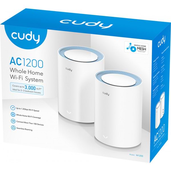 Фото - MESH система WiFi5 Cudy M1200 (2-pack)