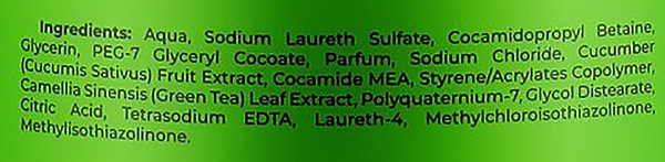 Фото - Гель для душа DALAS крем Зеленый чай и огурец 500мл