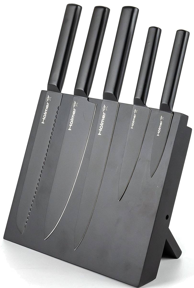 Фото - Набір ножів Holmer KS-66225-BL Dark Collection