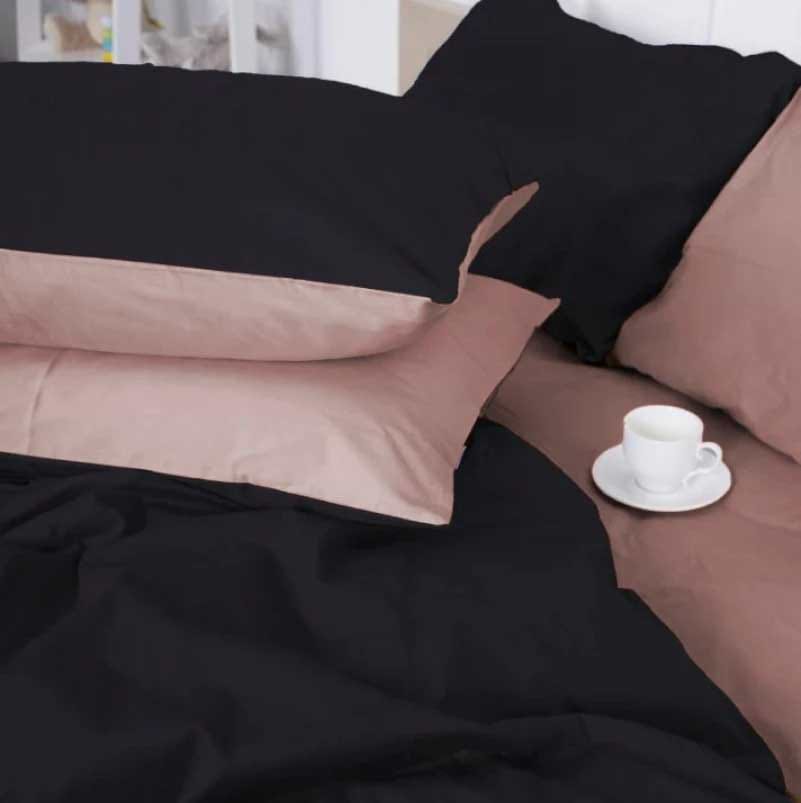 Комплект постельного белья детский MirSon Сатин Dark Coffee 0165+0055 110х140 (2200000686916)