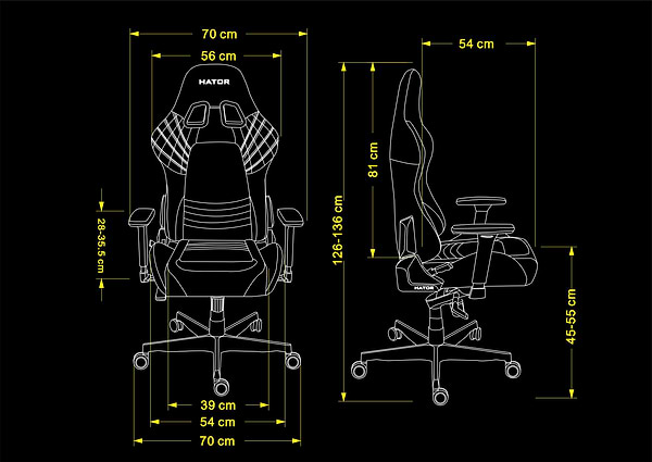 Фото - Кресло для геймеров Hator Darkside 2 PRO Fabric (HTC1500) Black