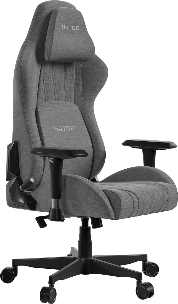 Фото - Крісло для геймерів Hator Darkside 3M Fabric Grey (HTC3016M)
