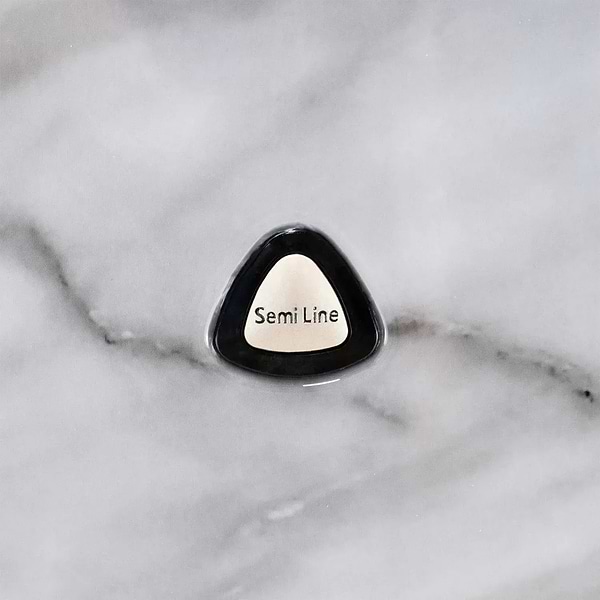 Фото - Чемодан Semi Line 24" (M) White Marble (T5731-2)