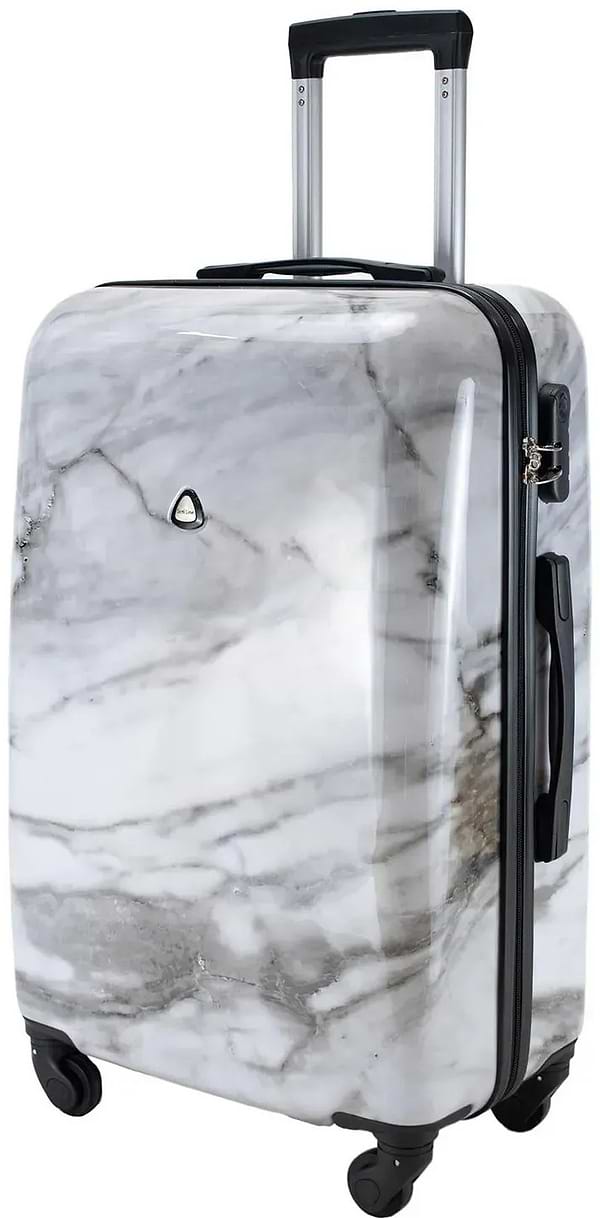 Фото - Чемодан Semi Line 24" (M) White Marble (T5731-2)