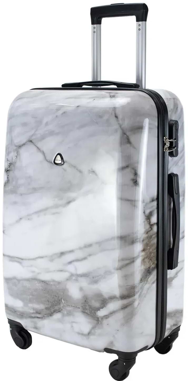 Валіза Semi Line 28" (L) White Marble (T5731-3)