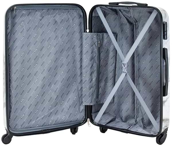 Фото - Чемодан Semi Line 24" (M) White Marble (T5731-2)