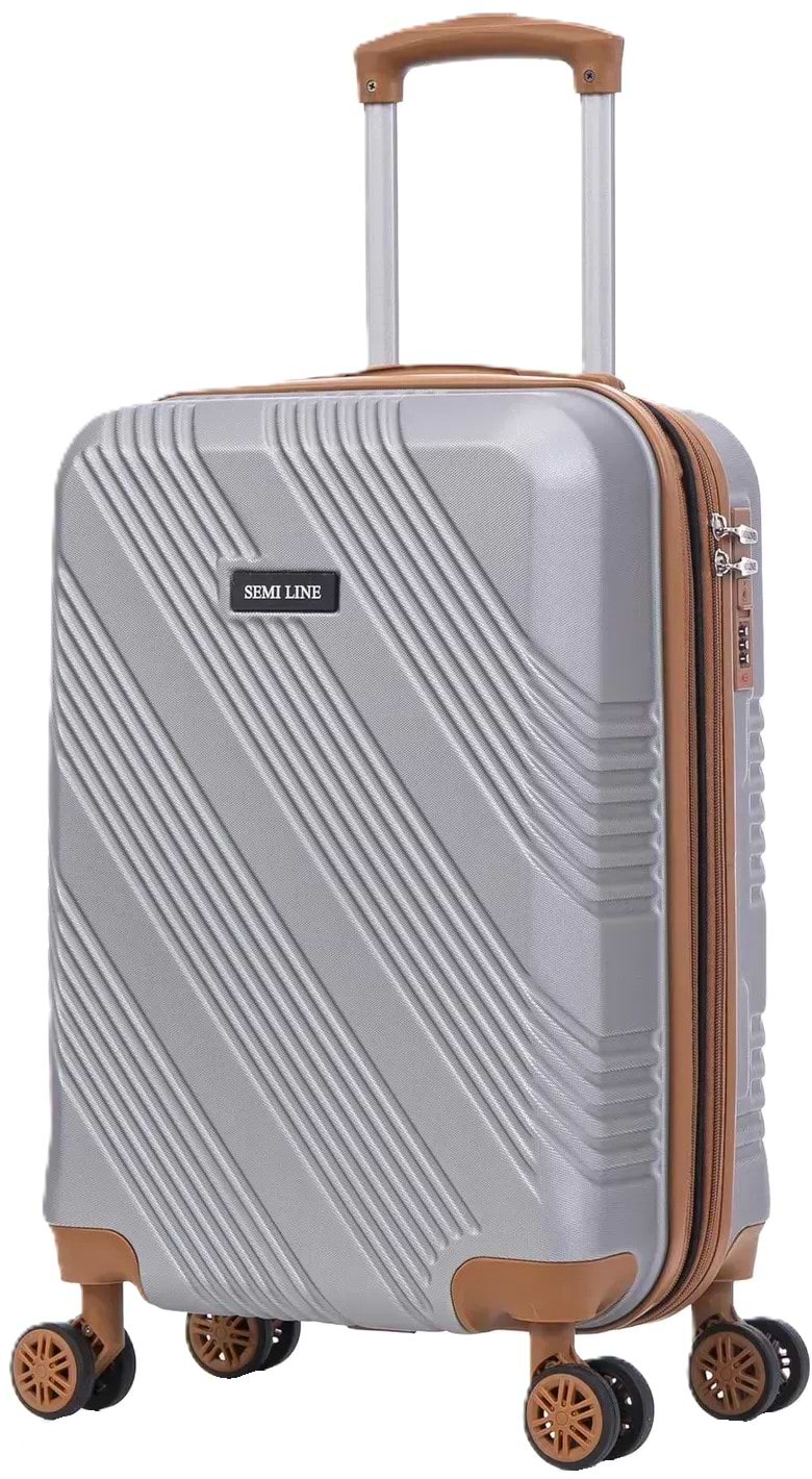 Чемодан Semi Line 20" (S) Light Grey (T5849-1)