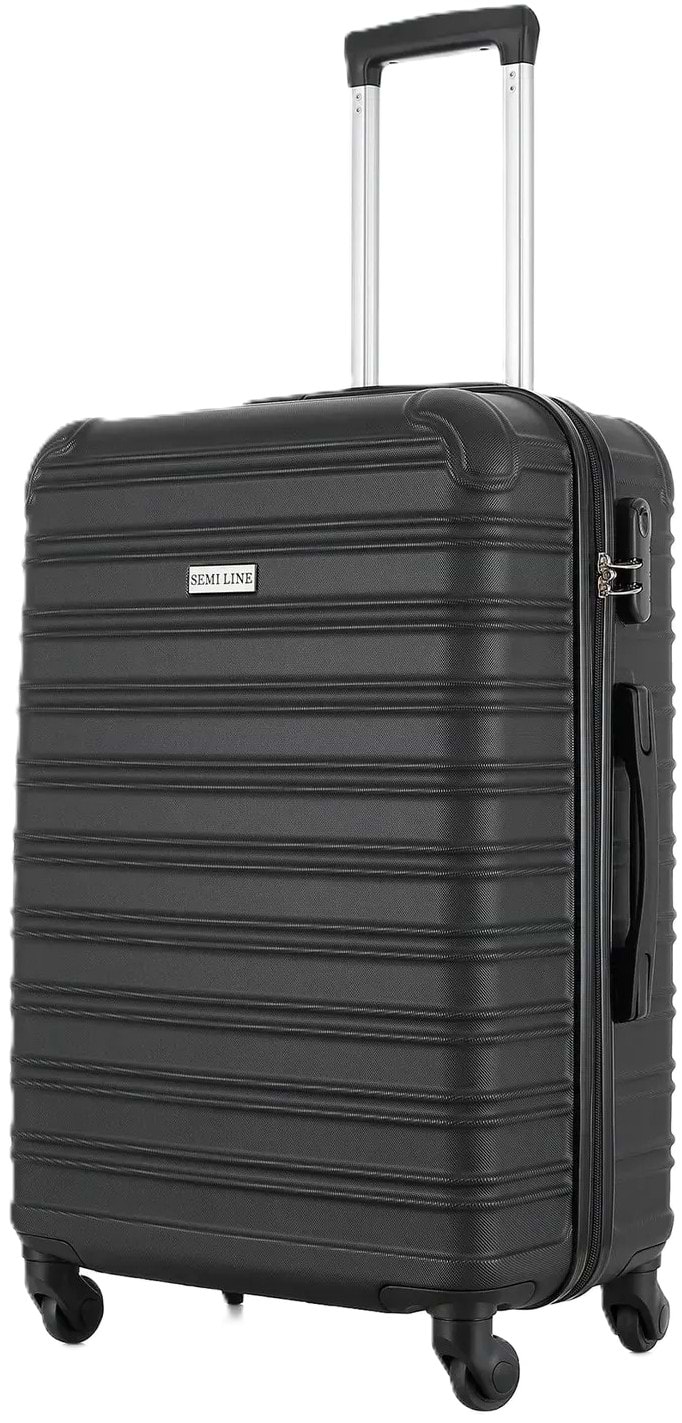 Чемодан Semi Line 24" (M) Black (T5953-2)