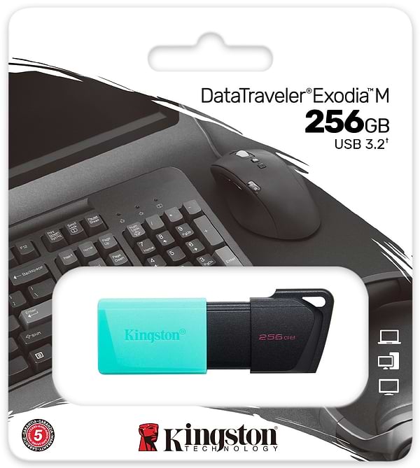 Фото - Флеш USB Kingston DataTraveler Exodia M 256GB Black/Teal (DTXM/256GB)