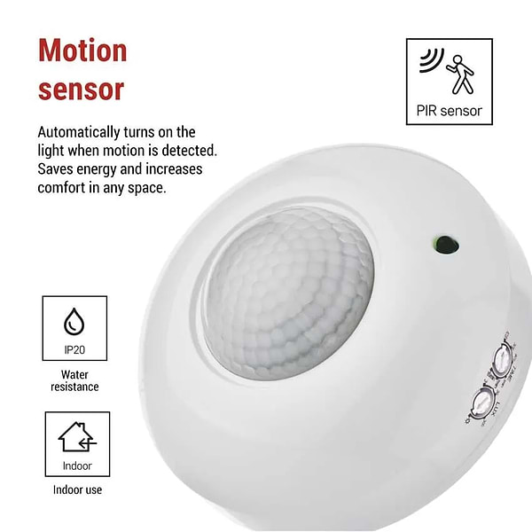 Фото - Проводной датчик движения EMOS GS11111 PIR IP20 1200 W