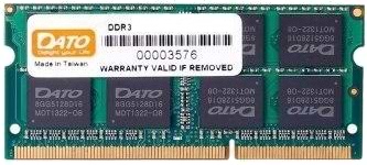 Фото - Память DDR Dato SO-DIMM 4GB/1600 DDR3 (DT4G3DSDLD16)