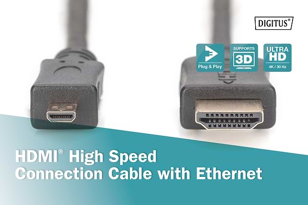 Фото - Кабель HDMI Assmann 2m (DB-330109-020-S)