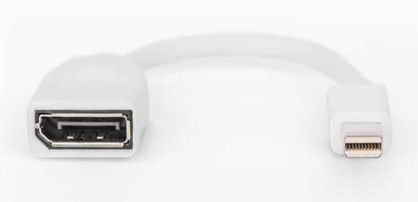 Кабель Digitus mini DP-DP M/F 0.15m White