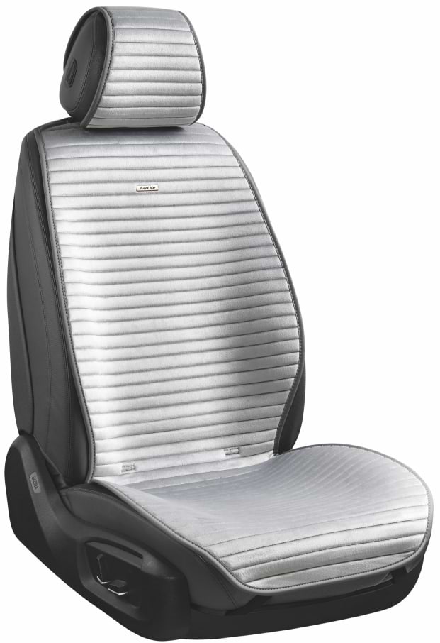 Комплект накидок на сидіння автомобіля CarLife Sport grey 2 шт. (SC10202)
