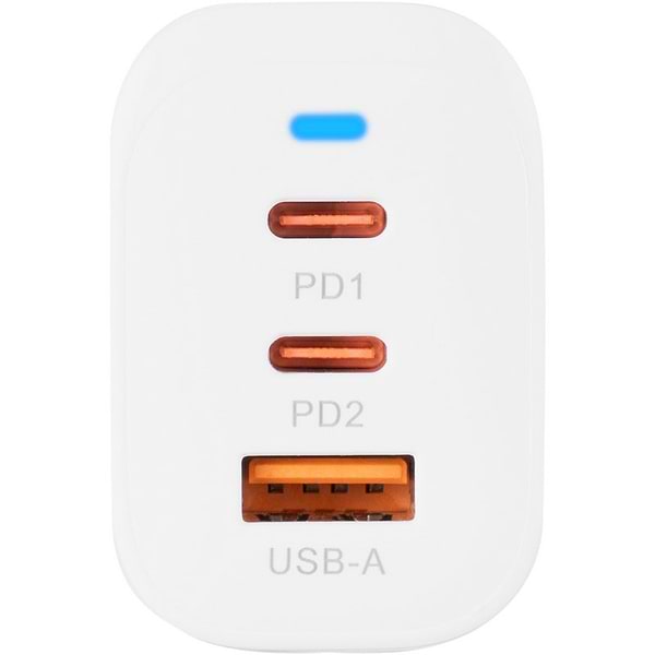 Фото - Сетевое зарядное устройство Gelius Elevaro GP-HC065 65W USB+2Type-C (QC/PD/PPS) +кабель One Type-C to Type-C White (101369)