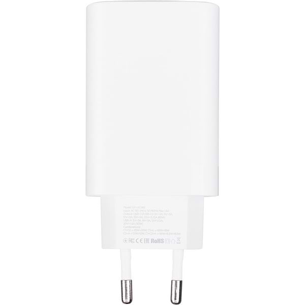 Фото - Сетевое зарядное устройство Gelius Elevaro GP-HC065 65W USB+2Type-C (QC/PD/PPS) +кабель One Type-C to Type-C White (101369)