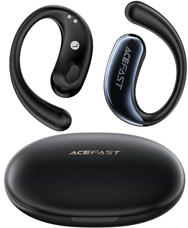 Фото - Навушники вкладиші бездротові TWS AceFast FA005 ACEFIT SE Black (6974316284789(