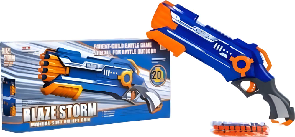 Бластер многозарядный Zecong toys м'якими набоями (7037)