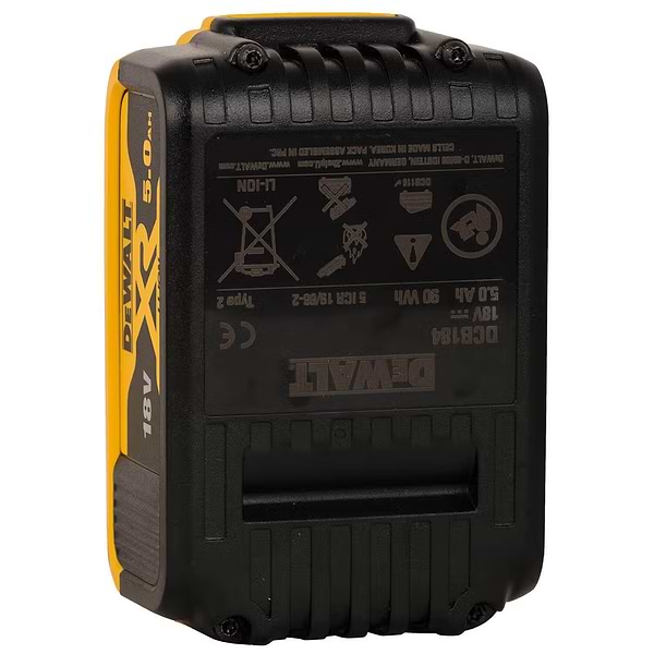 Фото - Аккумулятор для электроинструментов DeWALT 18 В XR Li-ion 5 Аг 3 in/ (DCB184P3)