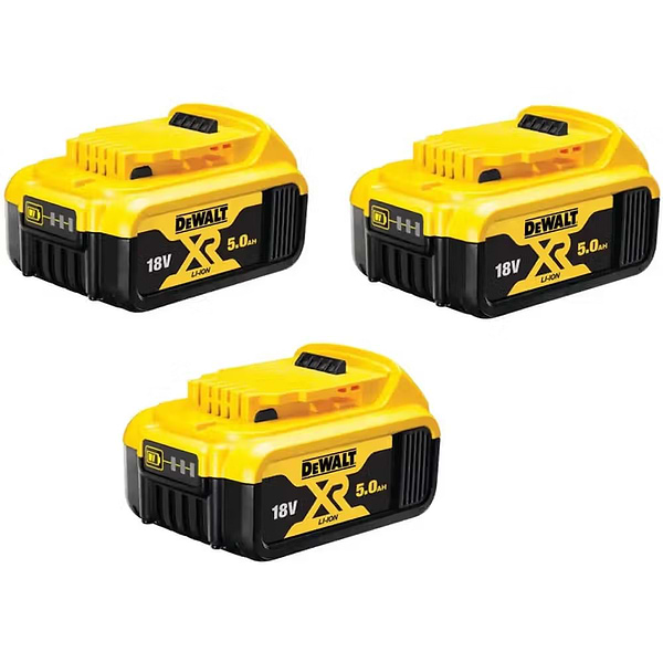 Фото - Аккумулятор для электроинструментов DeWALT 18 В XR Li-ion 5 Аг 3 in/ (DCB184P3)