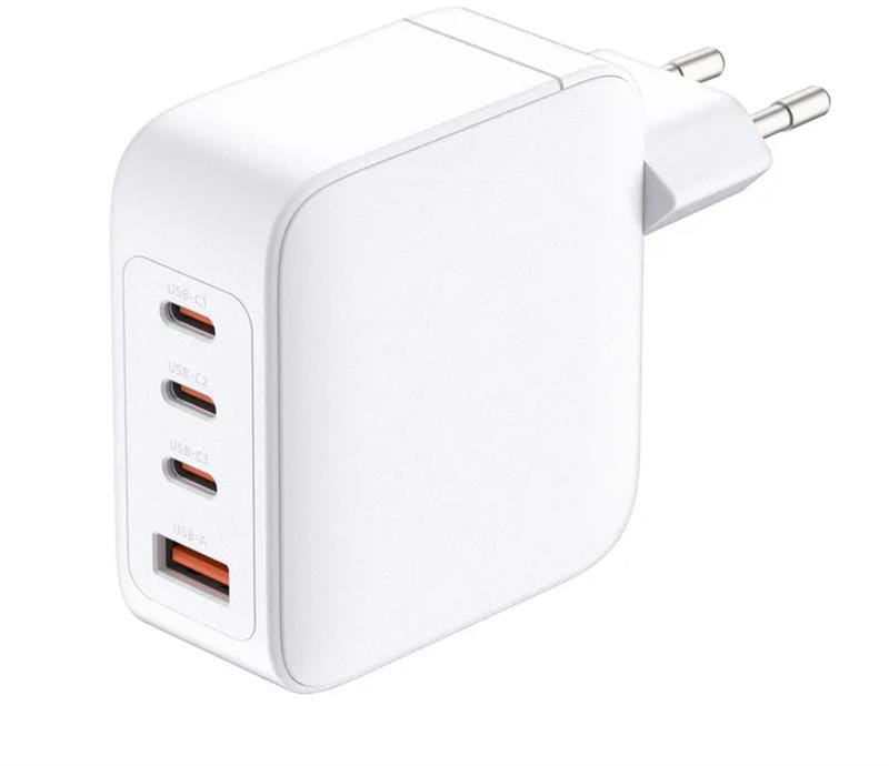 Сетевое зарядное устройство D-Link 140Вт GaN 3хUSB-С 1xUSB-A White (DCF-141)