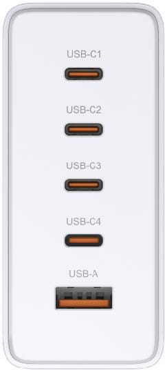 Фото - Сетевое зарядное устройство D-Link 240Вт GaN 4хUSB-С 1xUSB-A White (DCF-241)